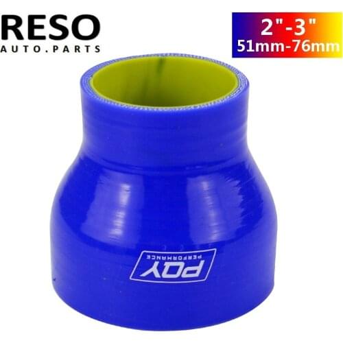 RESO--2"-3" 51mm-76mm silicone hose straight reducer joiner coupling