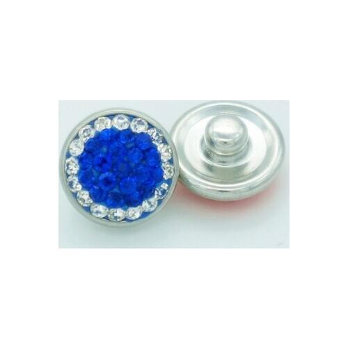 Handmade high Quality 12MM rhinestone snap buttons knob=4.5mm for DIY bracelets charm jewelry Snap Bracelets KZ9050
