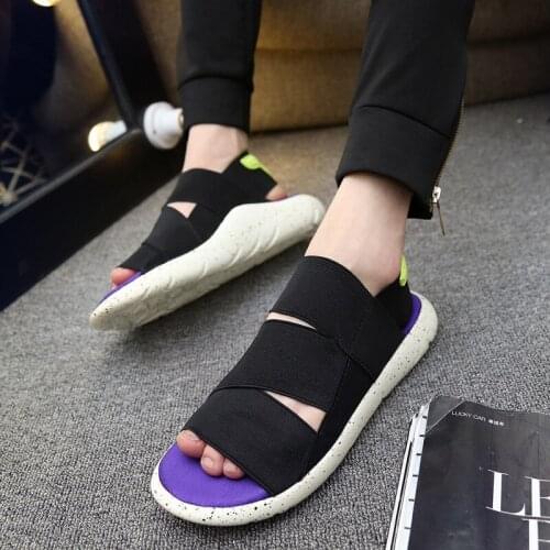 Roman sandals Man Sandals Beach Shoes Summer Gladiator Mens Outdoor Shoes Casual Shoe Flip Flops trending Slippers Flat 36-44