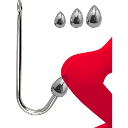 Hot Erotic Sexy Anal Hook Ball stainless Steel SM Butt Plug Hook Anal Sex Toys for Couples Adult Sex Games Sexy toys