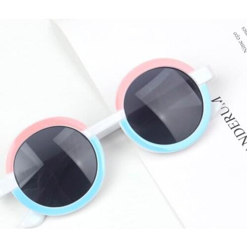 Vintage Round Pink Kids Sunglasses for Boys Girl Retro Children Eyewear Glasses Infant Babys Colorful Gafas De Sol 2021 Uv400