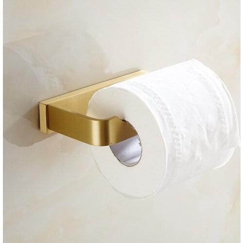 High quality supply of matte golden brushed brass tissue holder for bathroom and kitchen