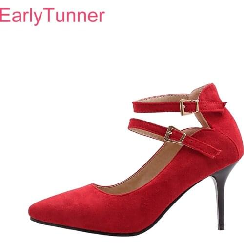 Brand New Fashion Black Red Women Dress Pumps Vogue High Stiletto Heels Lady Nude Shoes Plus Big Small Size 10 32 43 45 48