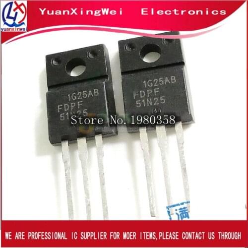 10PCS FDPF51n25 TO220 51n25 TO-220