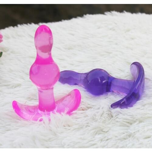 2pcs/set Butt Plug nightlife sex Game ,outdoor anchor backyard for women&men,Jelly Stimulating Anal Tiny baculum ANUS products