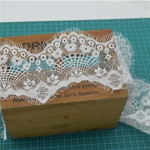 3Pcs 3yards hot sale Black and white eyelash lace For handmade DIY clothing accessories/ Wedding decoration wide 9cm