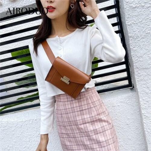 AIBODUO New Messenger Bag For Women 2020 Fashionable Snake Skin Waist Bag Casual Party Chest Bag Trampy Shoulder Bag