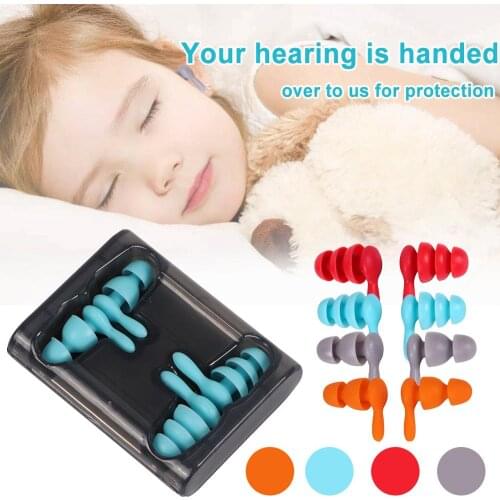 Promotion! 2 Pairs/box Soft Foam Ear Plugs Sound Insulation Protection Earplugs Anti-Noise Sleeping Travel Noise Reduction
