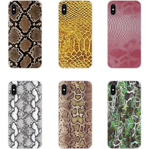 Accessories Phone Shell Covers For Xiaomi Redmi Note 3 4 5 6 7 8 Pro Mi Max Mix 2 3 2S Pocophone F1 snake skin