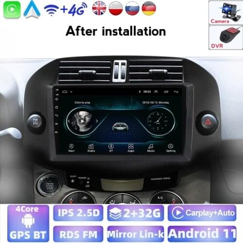 Android 2G+32G 9inch 2.5D car Multimedia video Player For Toyota RAV4 2006-2012 2din car radio multimedia player navigation