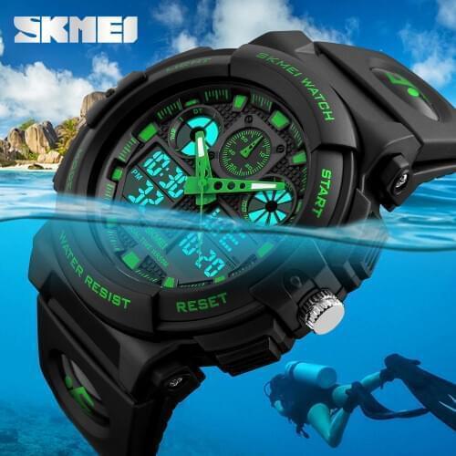 SKMEI Luxury Brand Men Sports Watches Digital Led Men Wristwatches 50m Water Resistant Relogio Masculino Quartz Watch For Man