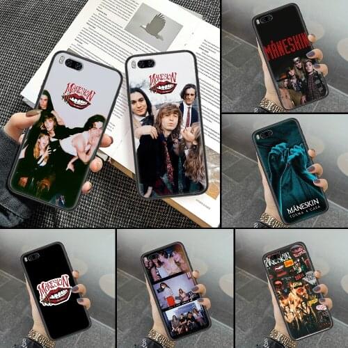 Maneskin band Phone case For Xiaomi Mi Max Note 3 A2 A3 8 9 9T 10 Lite Pro Ultra black art shell tpu hoesjes luxury waterproof