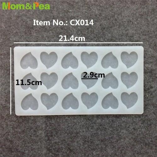 CX014 Peach Heart Silicone Mold Chocolate Ornamental Fondant Mould Cake Decoration Tools