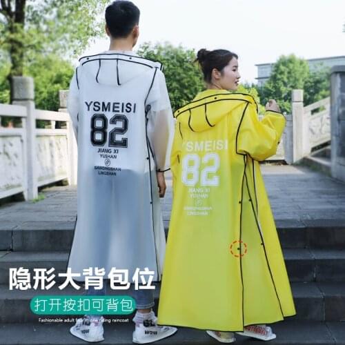 Raincoat Mens Summer Electric Car Battery Car Extended Full Body Rainproof Womens Single Hiking Backpack Cute Poncho