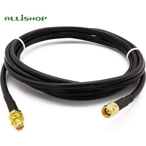 1M SMA Cable RG58 SMA male to SMA female coaxial RG58 cable wifi plug to jack antenna SMA Extension cable
