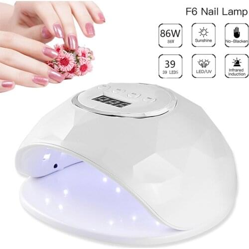 86W UV LED Nail Lamp with 39 Pcs Leds For Manicure Gel Nail Dryer Drying Nail Polish Lamp Auto Sensor Manicure Tools