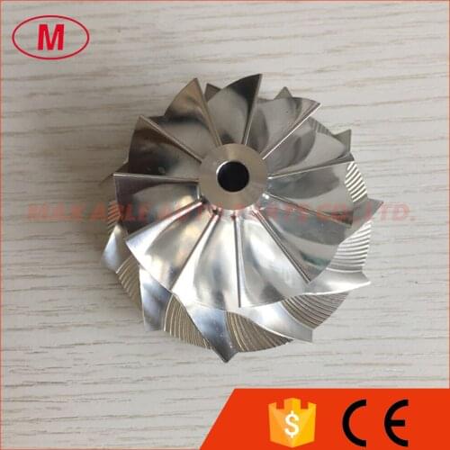 RHF55 11+0 blades 48.62/65.00mm high performance turbo aluminum 2618/Billet/milling compressor wheel for VF30/VF34 Upgrade