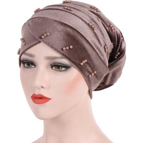 New Woman Hijabs Turban Head Cap Hat Beanie Ladies Hair Accessories Muslim Scarf Cap Hair Loss