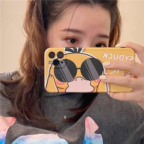 PINZHENG Creative Cartoon Mobile Phone Case For iPhone 7 8 Plus X XR Xs 11 12 Pro Max Soft TPU Silicone Phone Protective Cover