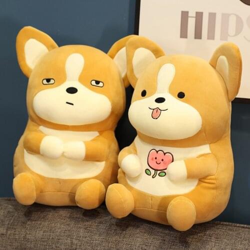 1pc 45/60cm Kawaii Big SizePlush Shiba Inu Dolls Lovely Cartoon Dog Toys Stuffed Soft Animal Pillow for Baby Kids Birthday Gifts