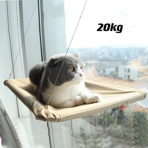 Cat Hanging Beds Pet Hammock Bed for Cats Toys Accessories Bearing 20kg Comfortable Kitten Sunny Window Seat Pet Mat Supplies