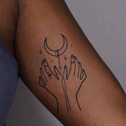 1 Sheets Semi Permanent Temporary Tattoo Stickers, 2 Weeks Long Last Waterproof Tattoos for Adults Men Women Girls Kids