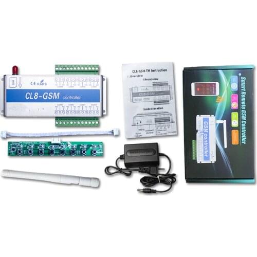 4ch or 8ch GSM Gate Opener GSM Remote Switch Garage Swing Sliding Gate Opener Remote Control On/Off Switch Access Door Opener