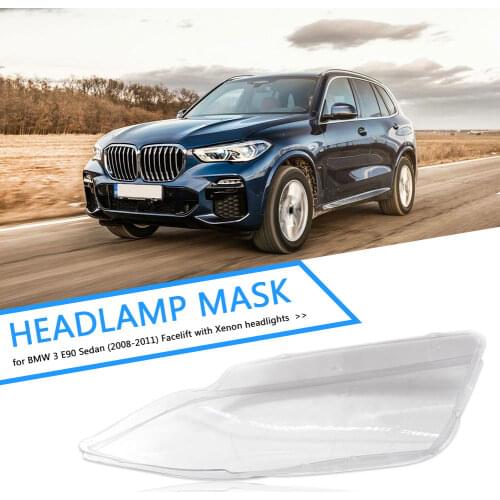 Replacement Clear Headlight Lens for BMW E90 E91 3 Series Sedan Touring 05-11 Lamp Cover Replacement Lens Parts