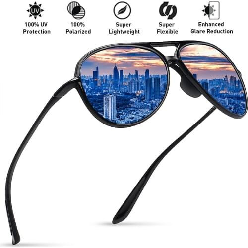 MAXJULI Polarized Sunglasses Men Ultralight Tr90 Pilot Sport Driving Cycling Fishing Golf Sun glasses Male Outdoor Goggles UV400