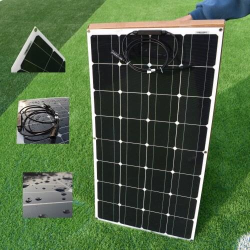 100W Solar Panel Monocrystalline Photovoltaic PV Solar panel12V Battery Charging
