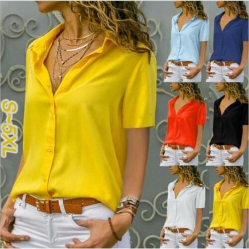 YGhan Short Sleeve Blouses