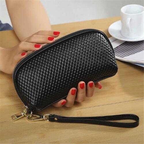 Women Genuine Leather Cosmetic Bag For Women 2020 Actor Makeup Clutch Cell Phone Bag Leather Professional Organizer Bags Sac