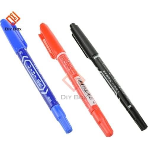 10 PCS Black CCL Anti-etching PCB Circuit Board Ink Marker Double Pen For DIY PCB Repair CCL Printed Circuit Diagram