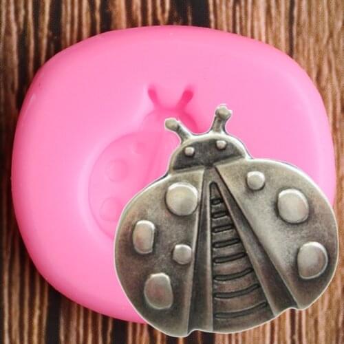 3D Insect Ladybug Silicone Molds Chocolate Fondant Mould DIY Baby Party Cake Decorating Tools Candy Polymer Clay Soap Moulds