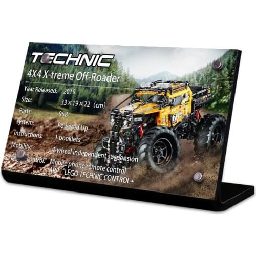 Acrylic display stand brand for technic 42099 4X4 Xreme OffRoader toys building blocks