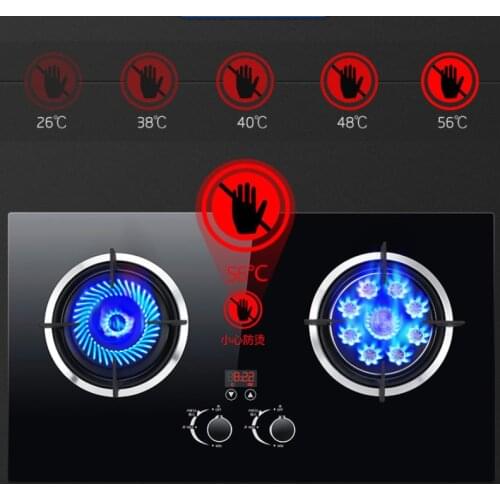 Fierce gas stove Double stove Embedded gas stove Household Natural gas liquefied gas stove Cooker cooktop gas cooktop