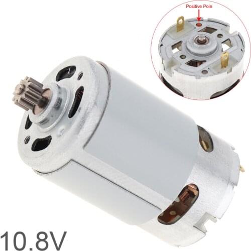 RS550 10.8V 19500 RPM DC Motor with Two-speed 11 Teeth and High Torque Gear Box for Cordless Charge Drill Screwdriver