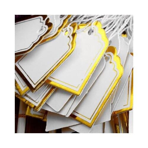 Hot New 500pcs/lot paper Tags Price Labels Pricing Strings Tags 23x18mm, jewelry Display