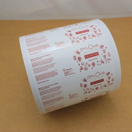 Direct manufacture customized self adhesive label roll with high quality and cheap price