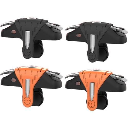 Mobile Game X9 with Dot Trigger Controller Button Handle for PUBG 30 Shoots on Press Frequency Conversion Phone Game Shooter