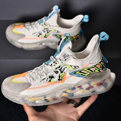 Autumn Casual Mens Sneakers High Quality Fashion Print Men Trainers Shoes Plus Size 46 Men Platform Sneakers zapatillas hombre