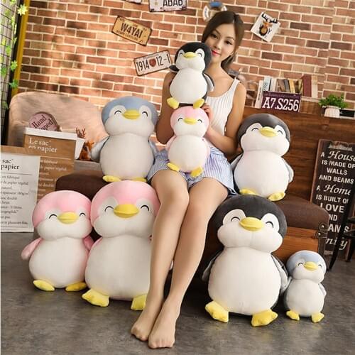 30-55cm Soft Fat Penguin Plush Toys Stuffed Cartoon Animal Doll Fashion Toy for Kids Baby Lovely Girls Christmas Birthday Gift