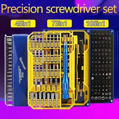 Mechanic iSet Precision Magnetic Screwdriver Set for Mobile Phone Laptop Watch Disassemble Assembly Open Repair Hand Tools Set