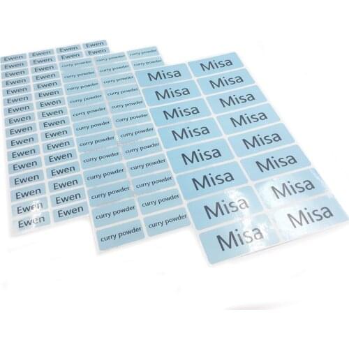 Sky Blue Personalized Name Tag Stickers Office Children School Stationery Personal Craft Labels Waterproof Customize Sticker