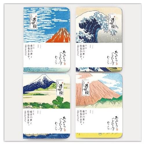 New Kanagawa Fuji Mountain Series Notebook PU Leather Diary Weekly Planner Schedule Book Gift Stationary