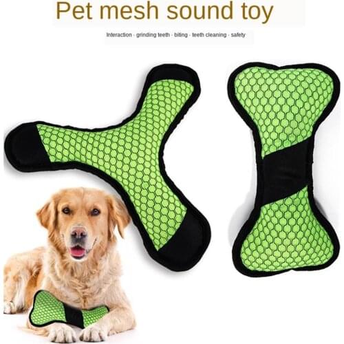 New Style Pets Dogs Toy in Large Dog Golden Retriever Molar Interactive Darts Bones Plush Toys Bone Shape Triangular Shape