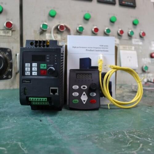 VFD frequency converter Inverters speed controller 220V to 380v 0.75kW/1.5kW/2.2kW 1 phases input to 3 phase output