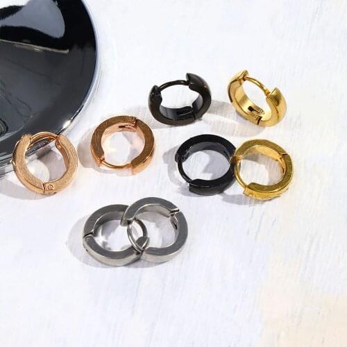 1 Pair Hoop Earrings For Women Mini Slim Trend Hip-hop Small Circle Earrings Fashion Jewelry Gifts For Women