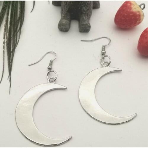 Crescent Moon earrings mystic gothic jewelry Lunar witch celtic Pagan Wiccan luna Moon phase witchy Goddess Fashion woman gift