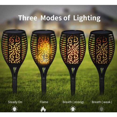 Solar Led Flame Flickering Garden Lamp Torch Light IP65 Waterproof Outdoor Spotlights Landscape Leds Pathway Garden Decor Lamp